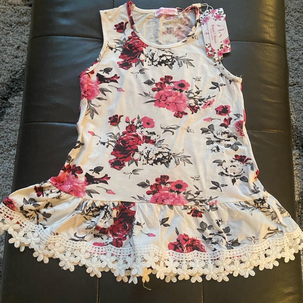 NWT Happy House tank top for girls size 10